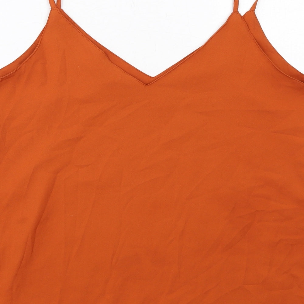 Womens UK Size 10 ASOS Orange Camisole Tank