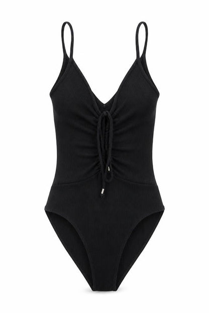 Womens UK Size 8 River Island One-Piece Black Bodysuit