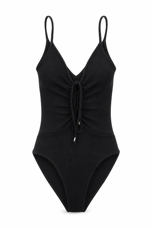 Womens UK Size 8 River Island One-Piece Black Bodysuit