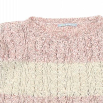 Womens UK Size 12 Marks and Spencer Beige Pullover Jumper