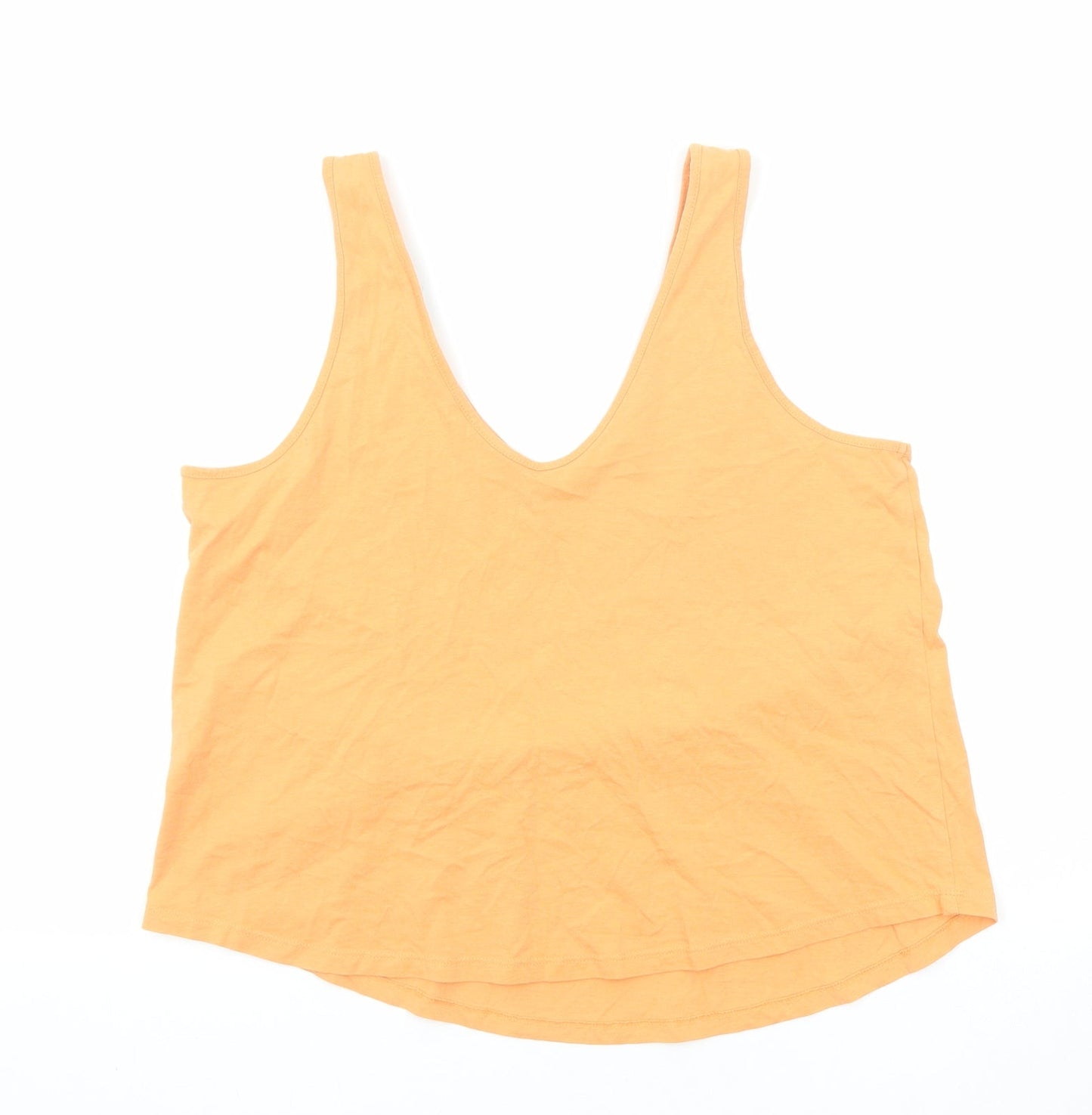Womens UK Size 12 ASOS Orange Basic Tank