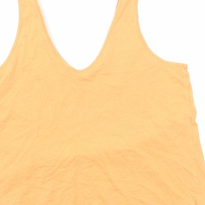 Womens UK Size 12 ASOS Orange Basic Tank