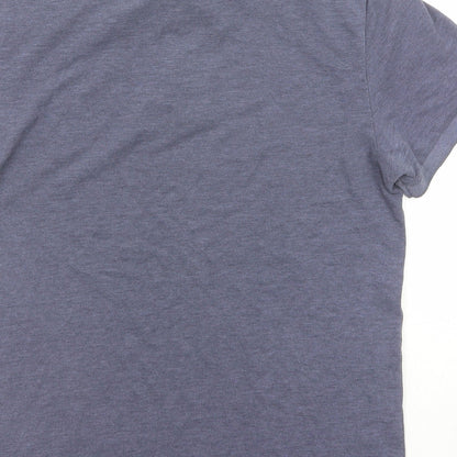 Burton Mens Blue Cotton Polo Size S Collared Button