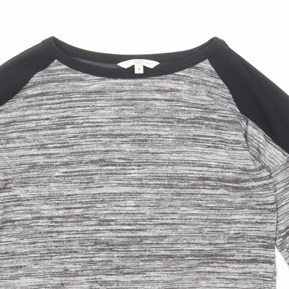 Womens UK Size 8 New Look Grey Pullover Jumper