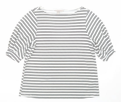Womens UK Size S H&M Black Basic T-Shirt