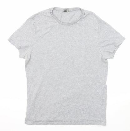 Womens UK Size L ASOS Grey Basic T-Shirt