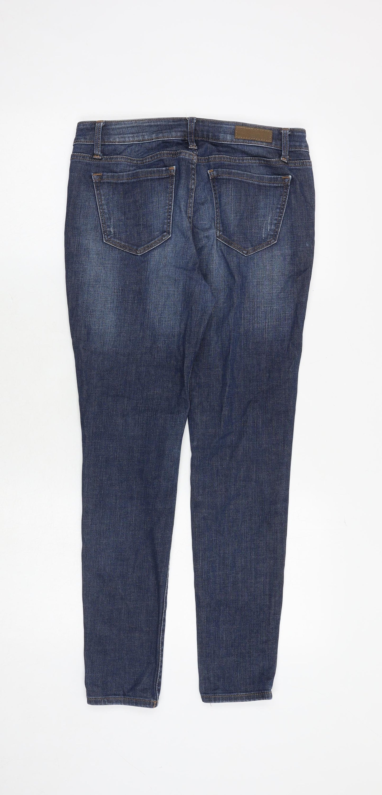 Authentic Brand Womens Blue Cotton Skinny Jeans Size 29 in Regular Zip