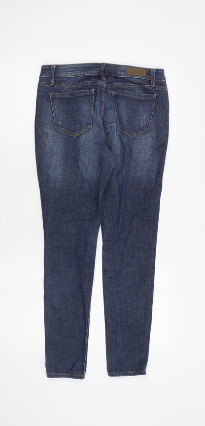 Authentic Brand Womens Blue Cotton Skinny Jeans Size 29 in Regular Zip