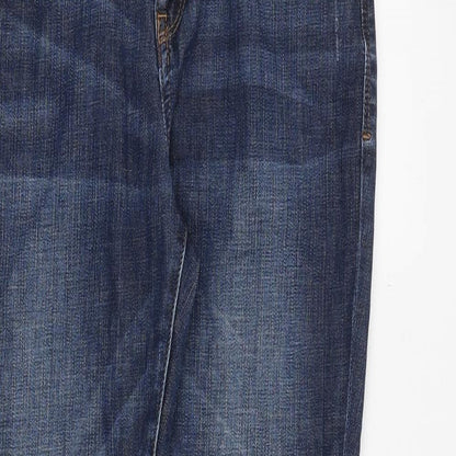 Authentic Brand Womens Blue Cotton Skinny Jeans Size 29 in Regular Zip