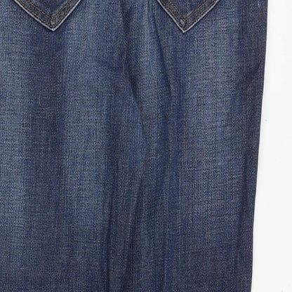 Authentic Brand Womens Blue Cotton Skinny Jeans Size 29 in Regular Zip