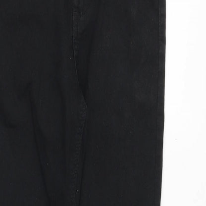 H&M Girls Black Cotton Skinny Jeans Size 10-11 Years Regular Zip