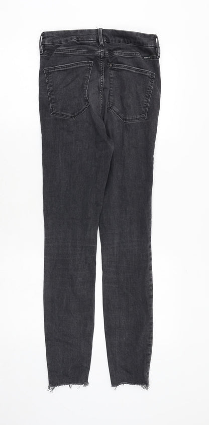 Womens UK Size 27 in H&M Regular Fit Skinny Grey Jeans