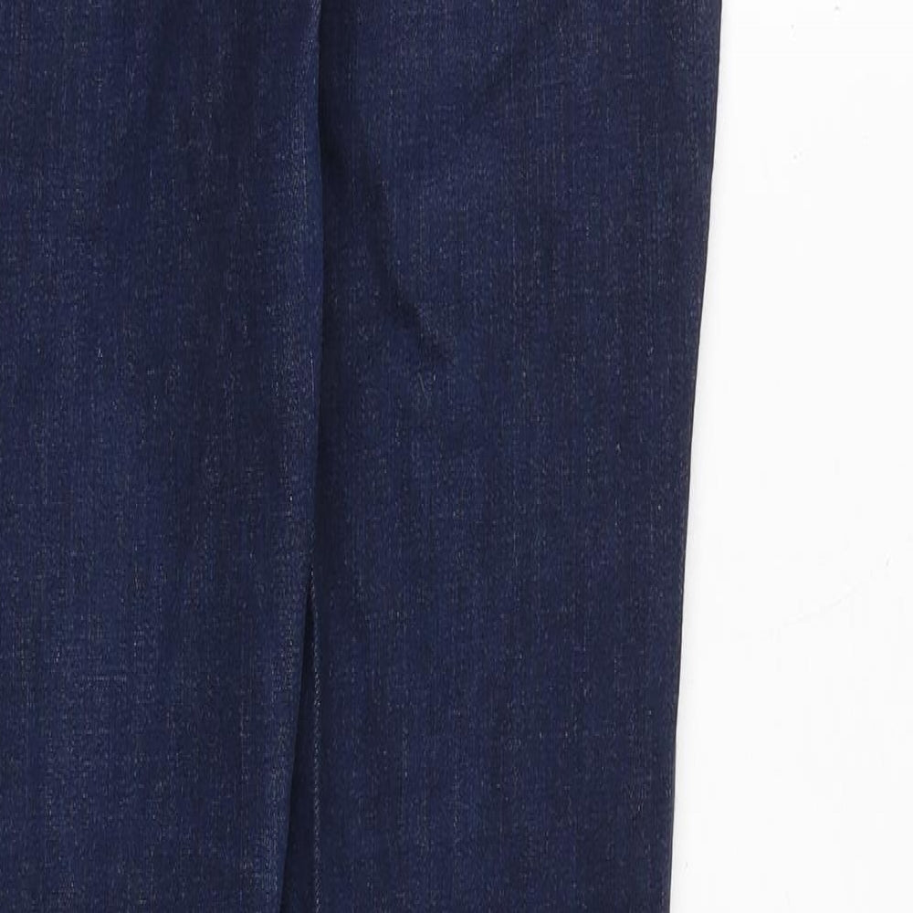 Topshop Womens Blue Cotton Skinny Jeans Size 26 in L30 in Regular Zip