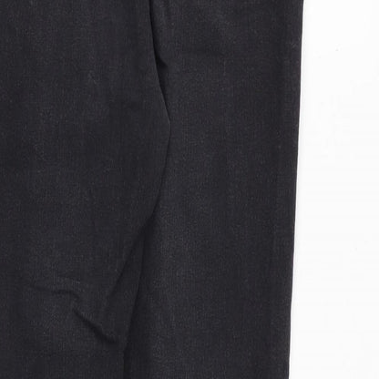 Topshop Womens Grey Cotton Skinny Jeans Size 32 in Regular Zip