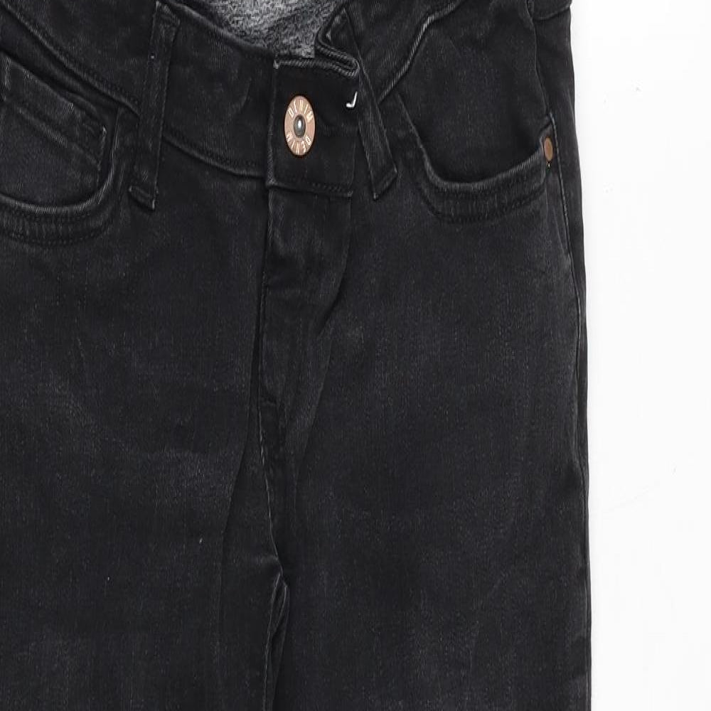 Blooming Marvellous Womens Black Cotton Skinny Jeans Size 10 Regular Zip