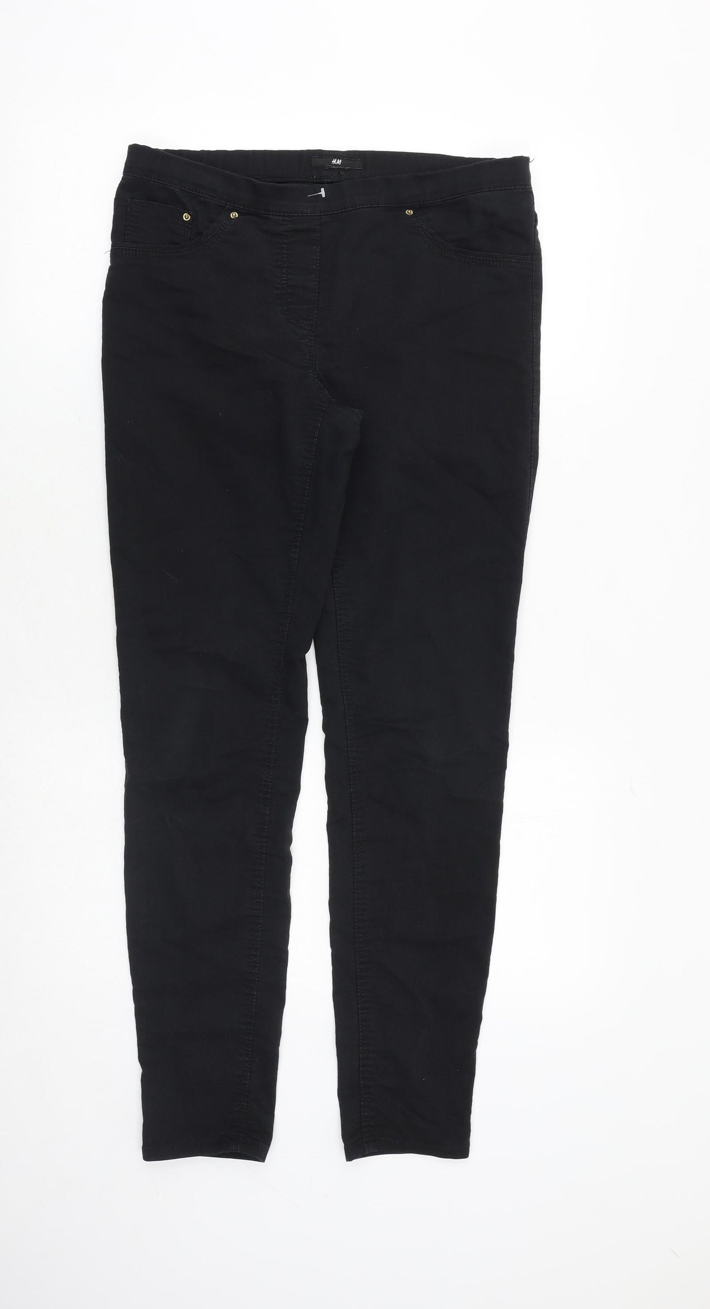 Womens UK Size 31 in H&M Regular Fit Skinny Black Jeans