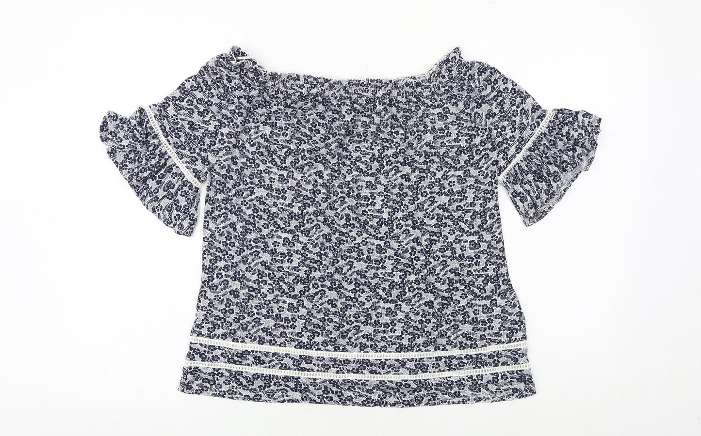 Womens UK Size 8 NEXT Blue Basic Blouse