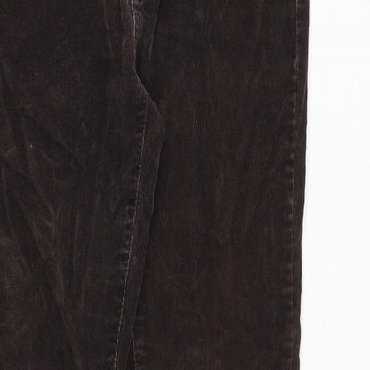 Lee Womens Brown Cotton Straight Jeans Size 27 in Regular Zip
