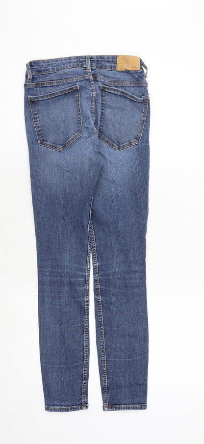 Zara Womens Blue Polyester Skinny Jeans Size 25 in Regular Zip