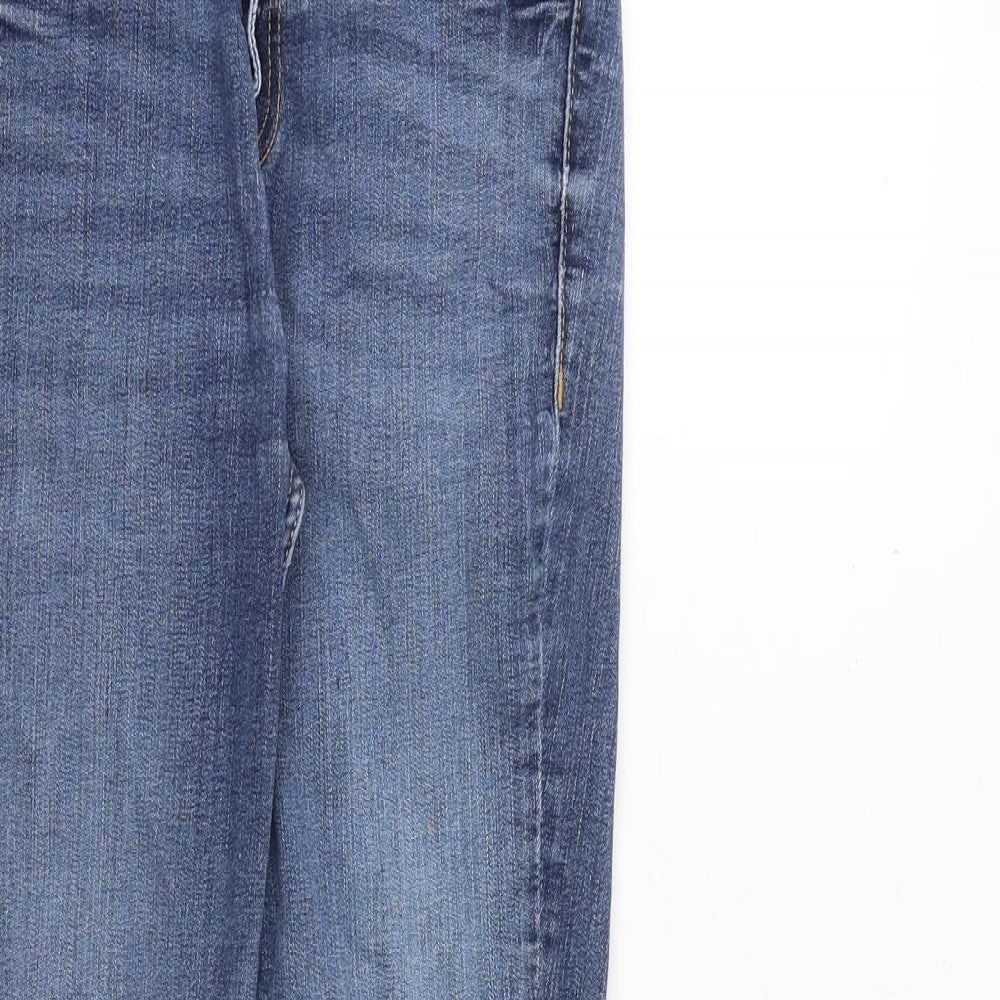 Zara Womens Blue Polyester Skinny Jeans Size 25 in Regular Zip