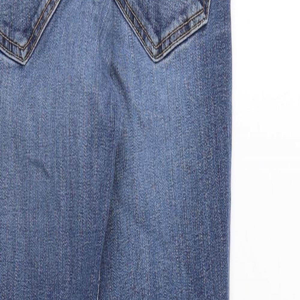 Zara Womens Blue Polyester Skinny Jeans Size 25 in Regular Zip