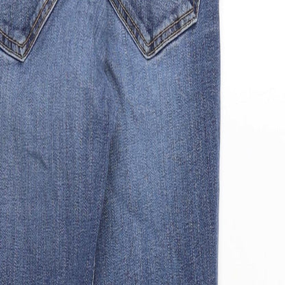 Zara Womens Blue Polyester Skinny Jeans Size 25 in Regular Zip