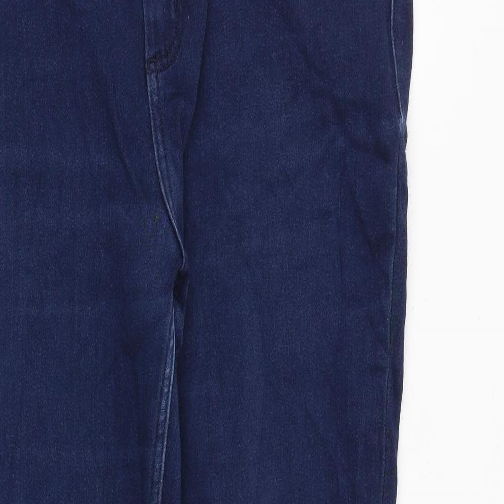 Per Una Womens Blue Polyester Skinny Jeans Size 34 in Regular Zip