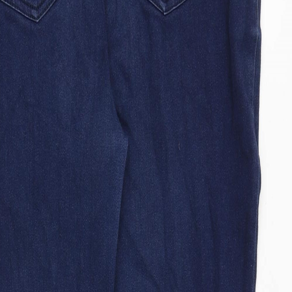 Per Una Womens Blue Polyester Skinny Jeans Size 34 in Regular Zip