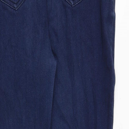 Per Una Womens Blue Polyester Skinny Jeans Size 34 in Regular Zip