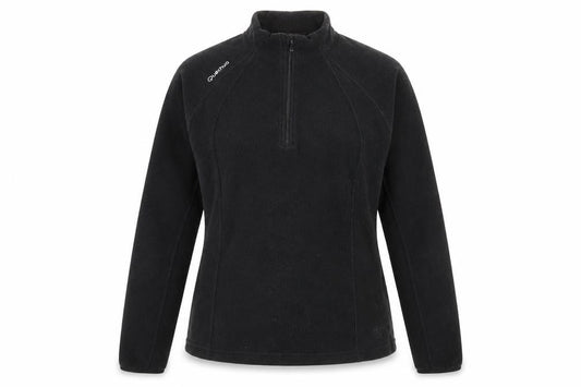 Decathlon Womens Black Polyester Pullover Sweatshirt Size M Zip