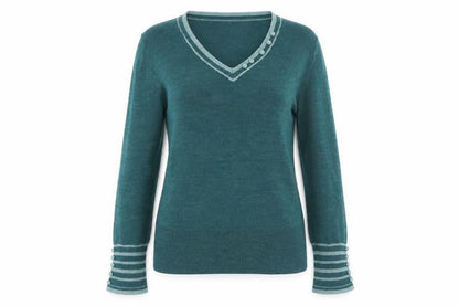 Womens UK Size 10 Autonomy Blue Pullover Jumper