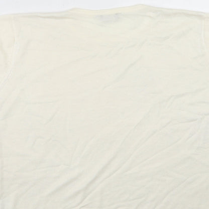 Womens UK Size L Classic Ivory Pullover Jumper