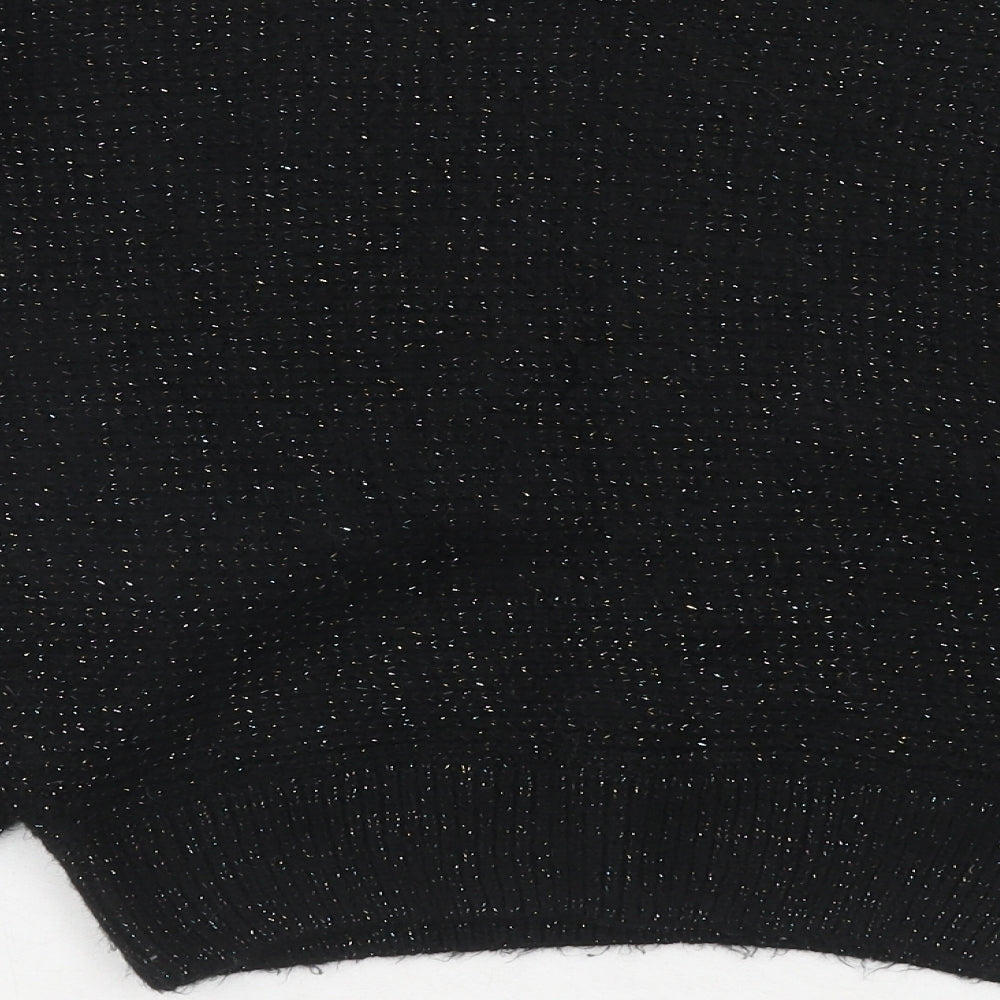 Womens UK Size S Cooperative Black Pullover Jumper
