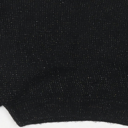 Womens UK Size S Cooperative Black Pullover Jumper