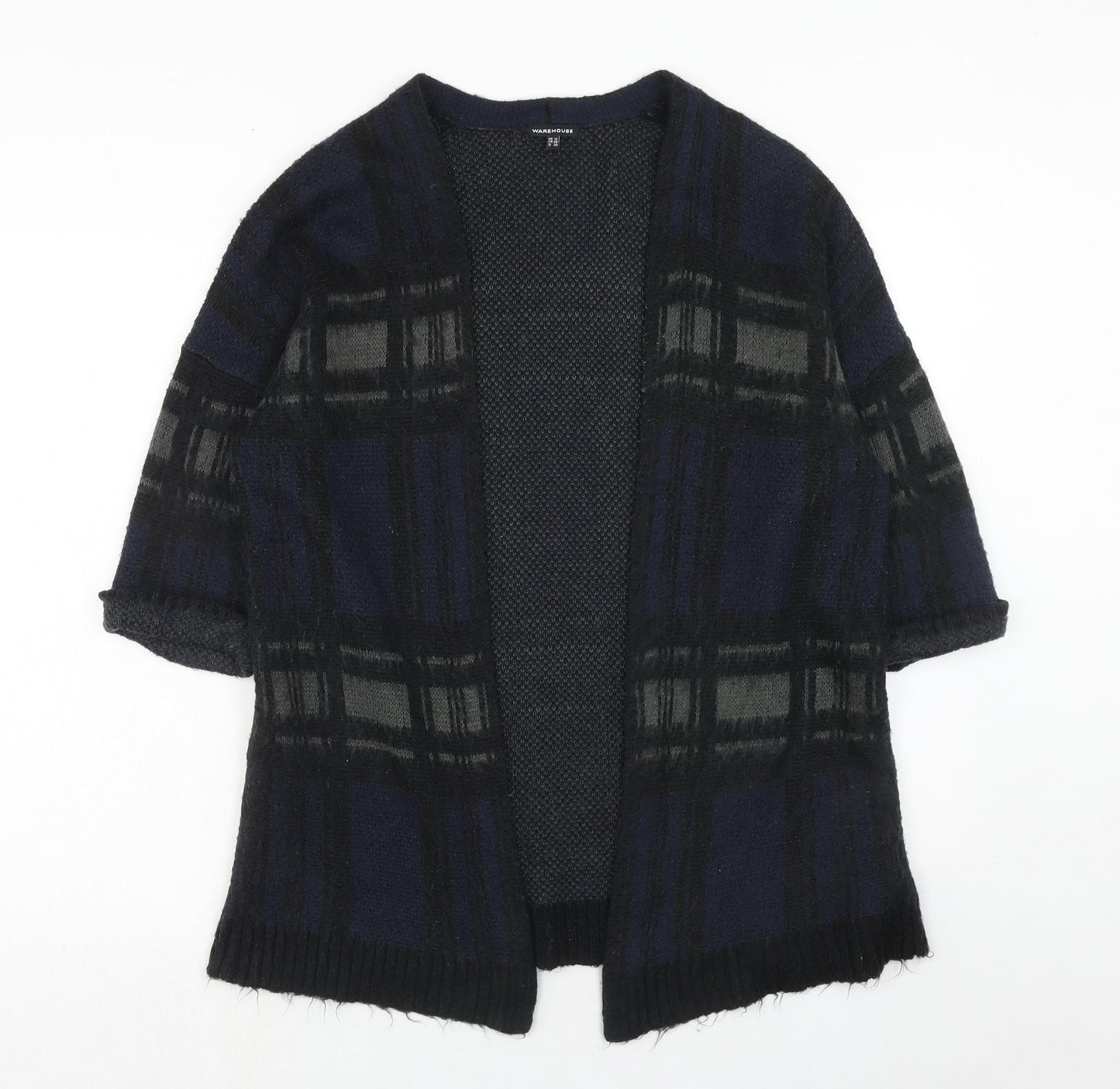 Womens UK Size 12 Warehouse Blue Cardigan Jumper