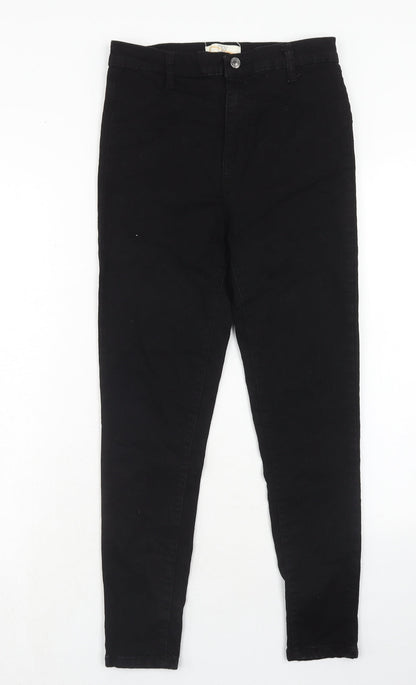 Dont Think Twice Womens Black Cotton Skinny Jeans Size 10 Regular Zip