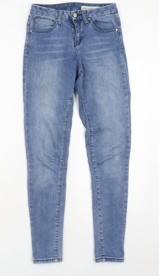 ASOS Womens Blue Cotton Skinny Jeans Size 26 in L30 in Regular Zip