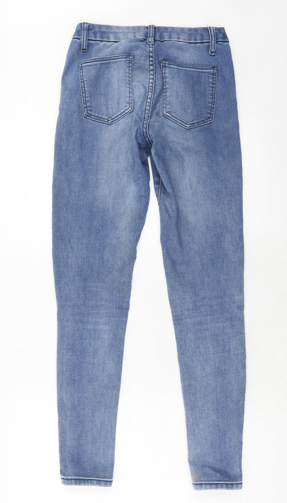 ASOS Womens Blue Cotton Skinny Jeans Size 26 in L30 in Regular Zip