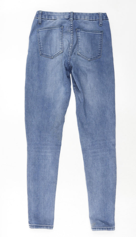 ASOS Womens Blue Cotton Skinny Jeans Size 26 in L30 in Regular Zip