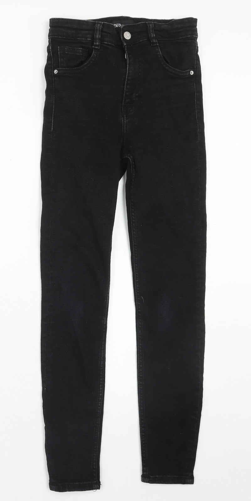 Womens UK Size 8 H&M Regular Fit Skinny Black Jeans