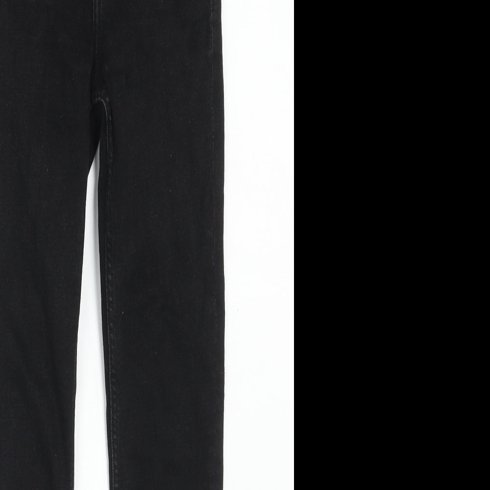 Womens UK Size 8 H&M Regular Fit Skinny Black Jeans