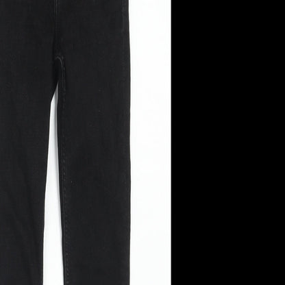 Womens UK Size 8 H&M Regular Fit Skinny Black Jeans