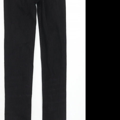 Womens UK Size 8 H&M Regular Fit Skinny Black Jeans