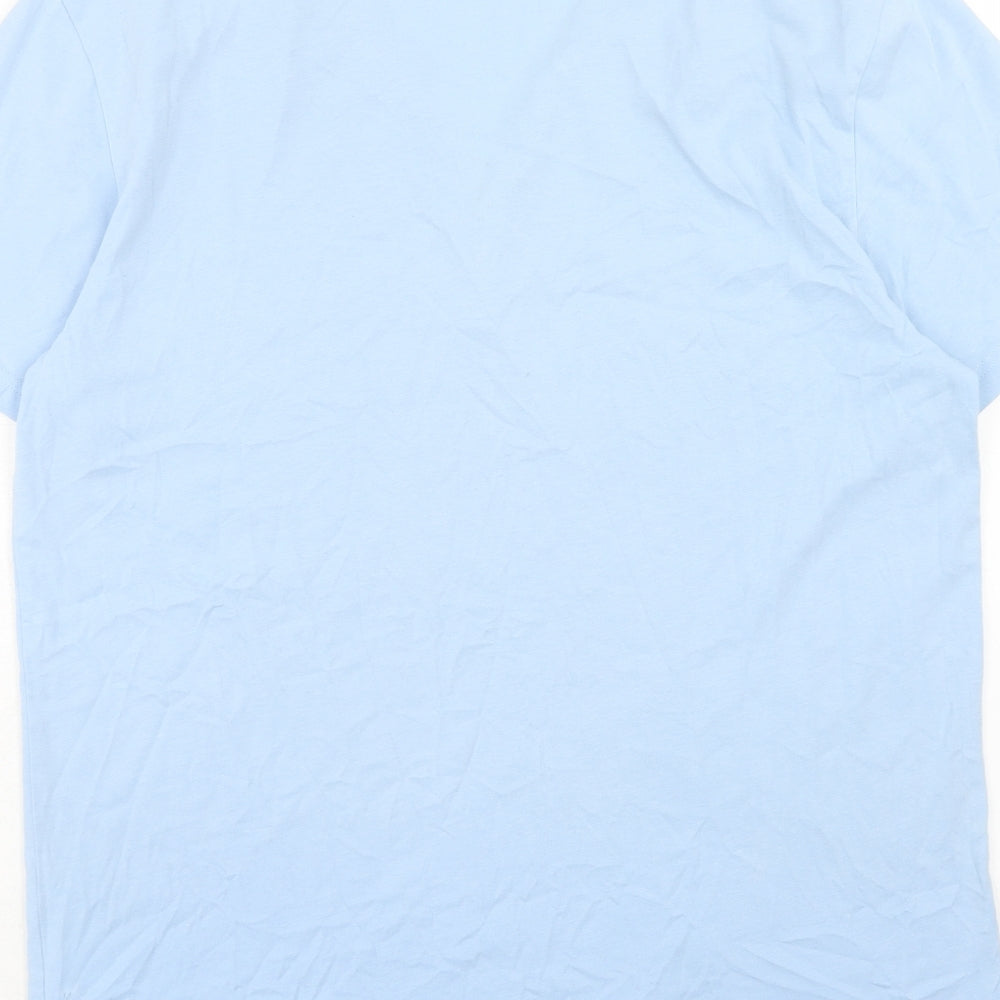 Womens UK Size L Linea Blue Basic T-Shirt