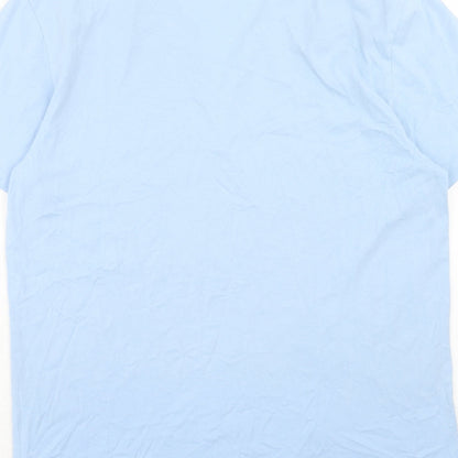Womens UK Size L Linea Blue Basic T-Shirt