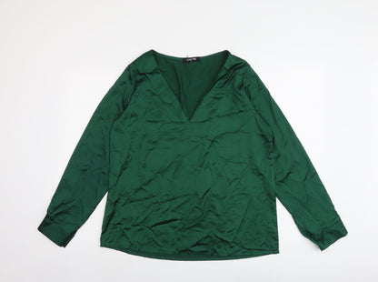 Womens UK Size XL Chicme Green Basic Blouse