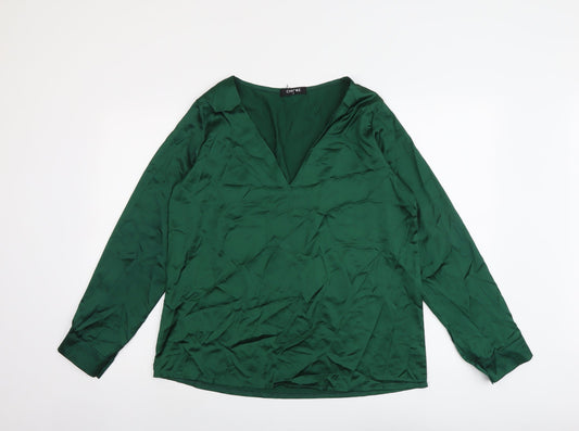 Womens UK Size XL Chicme Green Basic Blouse