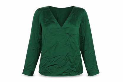 Womens UK Size XL Chicme Green Basic Blouse