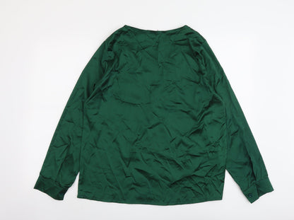 Womens UK Size XL Chicme Green Basic Blouse