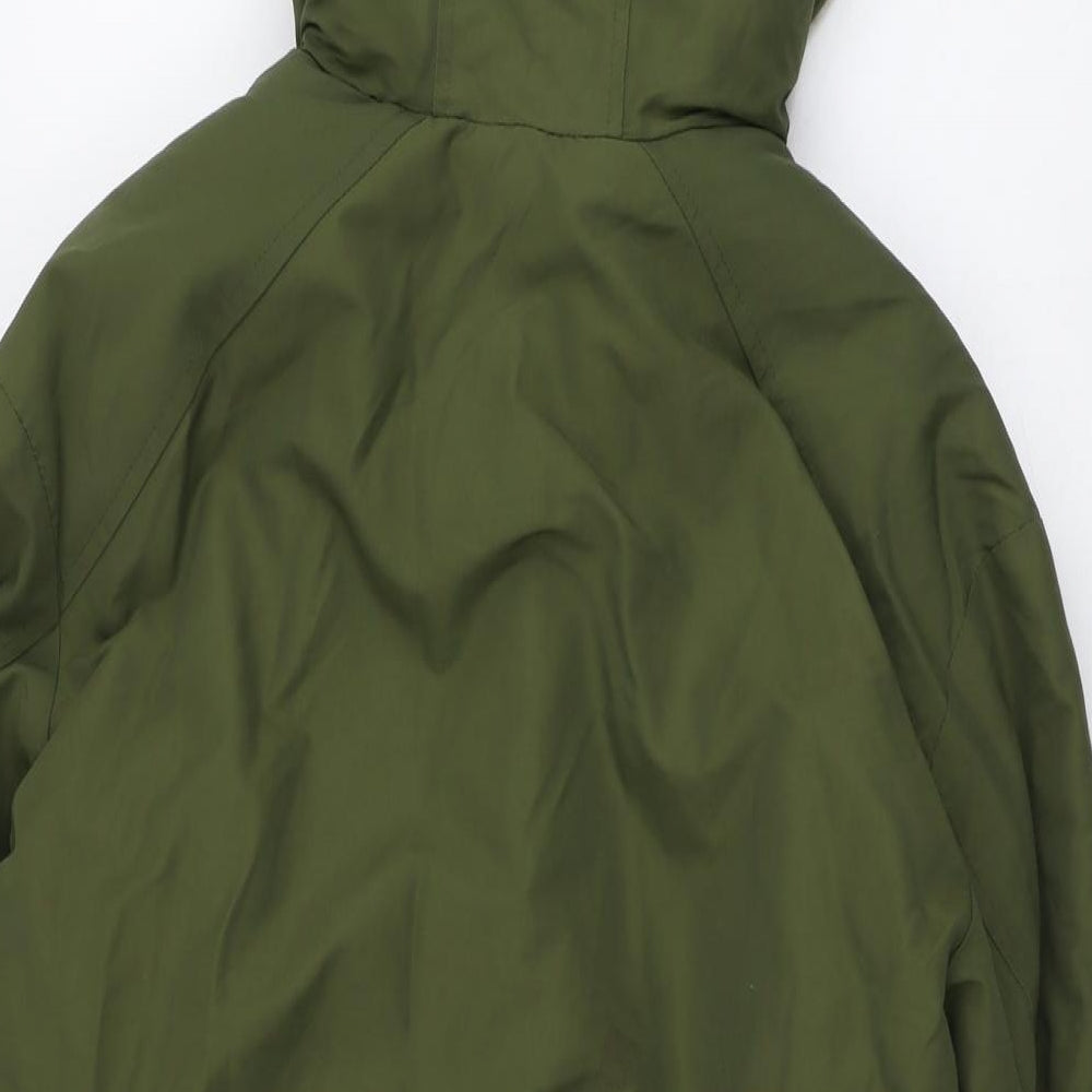 Womens UK Size XS Zara Green Parka Coat
